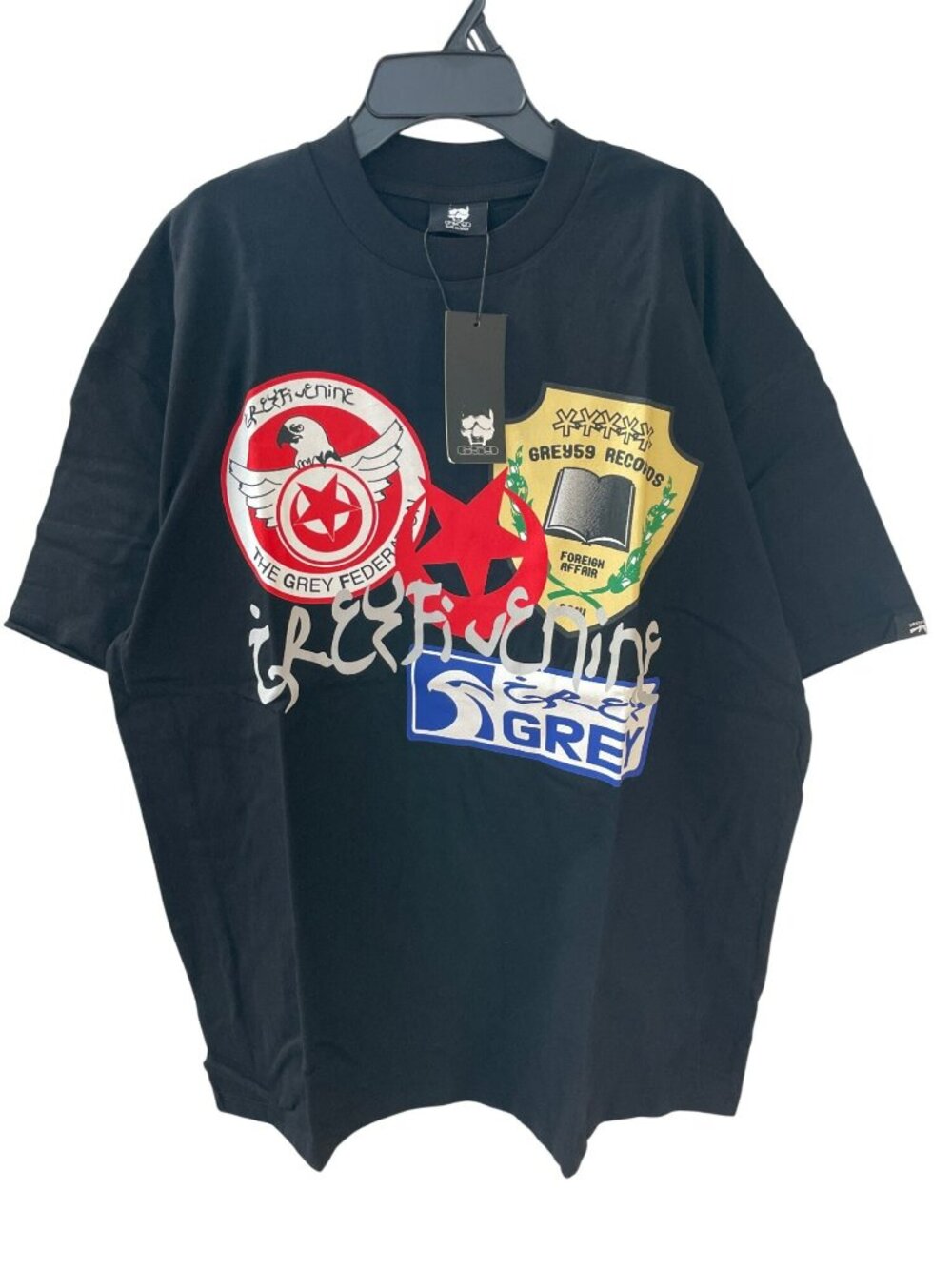 G59 Greyfivenine $uicideBoy$ Patches Tee Black Men's XL Cotton NWT